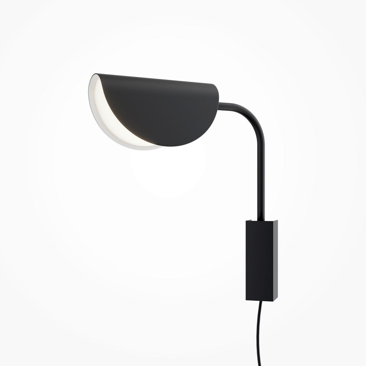 Wandleuchte Mollis - Schwarz, Trend, Kunststoff/Metall (36,5/9,5/29cm) - MAYTONI
