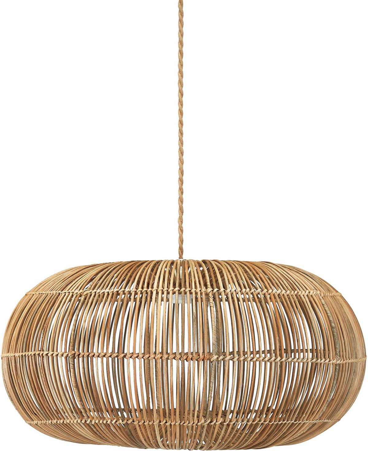 Hängeleuchte 7561-Ct18  Zuri - Naturfarben, Natur, Naturmaterialien (61/31/61cm)