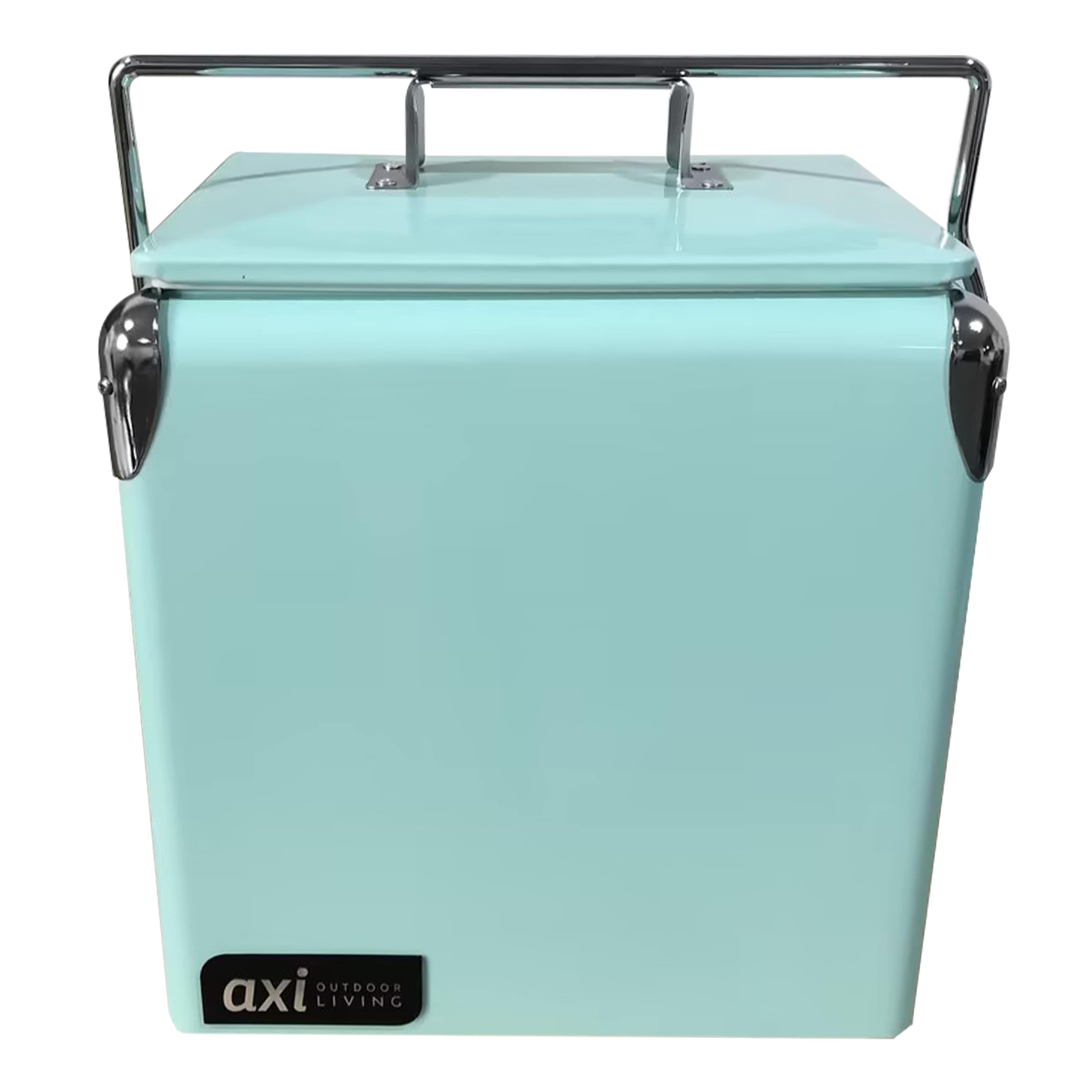 Kühlbox A065.006.03 - Mintgrün, KONVENTIONELL, Kunststoff/Metall (23,5/36/34cm) - Ambia Garden