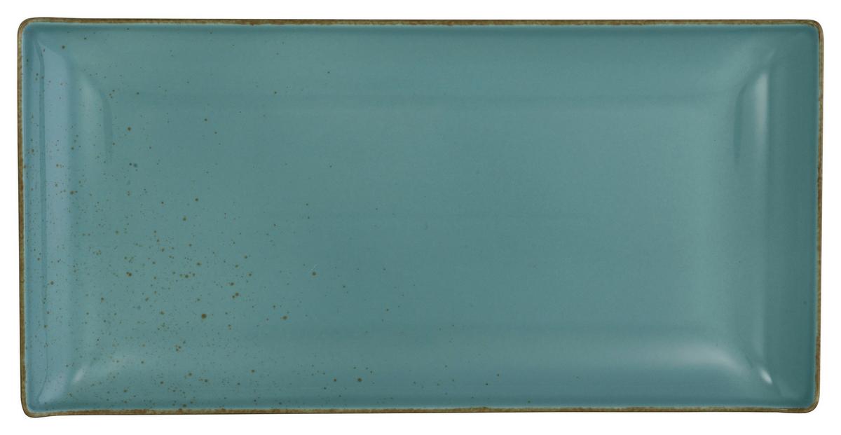 Servírovací podnos Capri, 32/16,5 cm - zelená, Moderní, keramika (32/16,5/2cm) - Premium Living