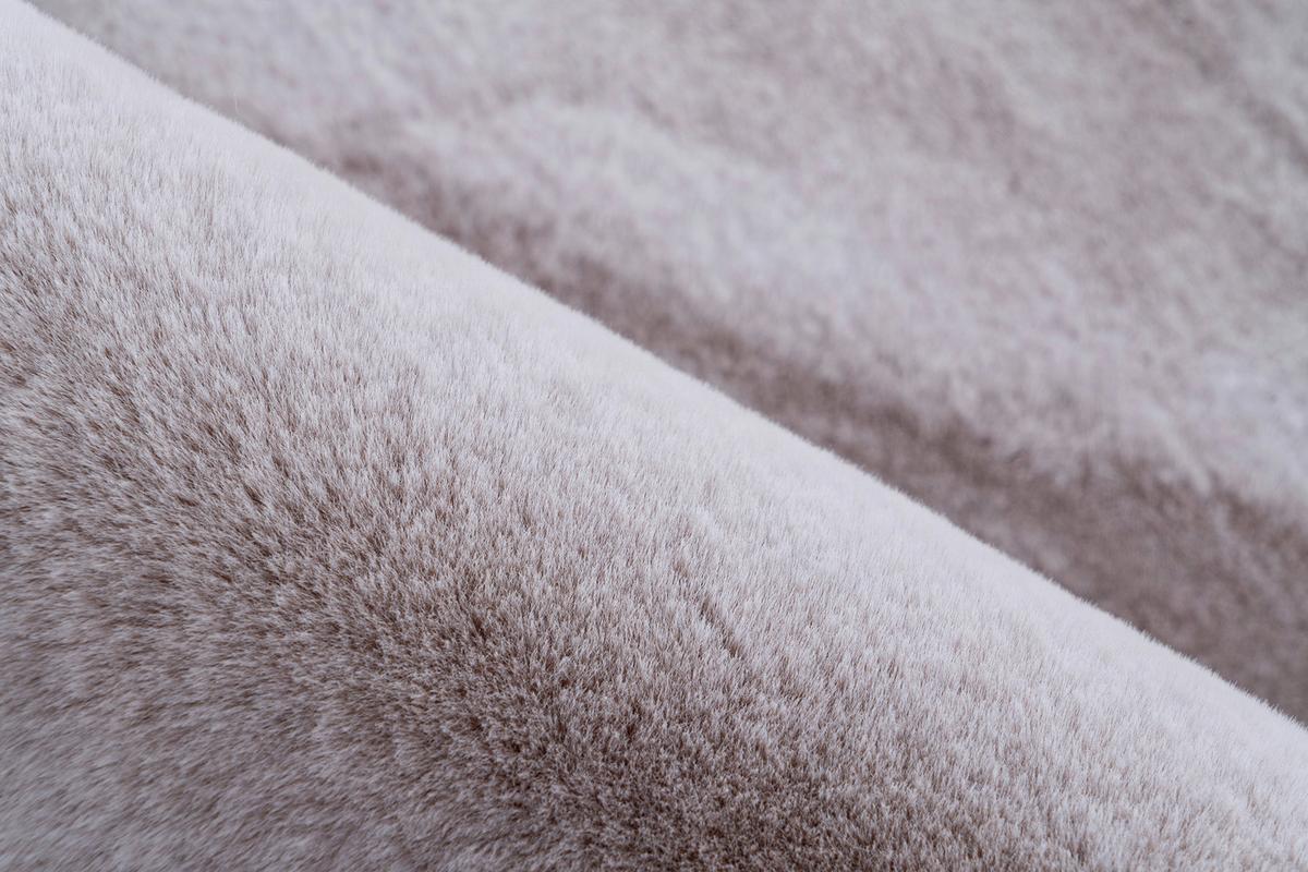 Hochflorteppich Saika 100 - Rosa/Weiß, KONVENTIONELL, Textil (80/150cm)
