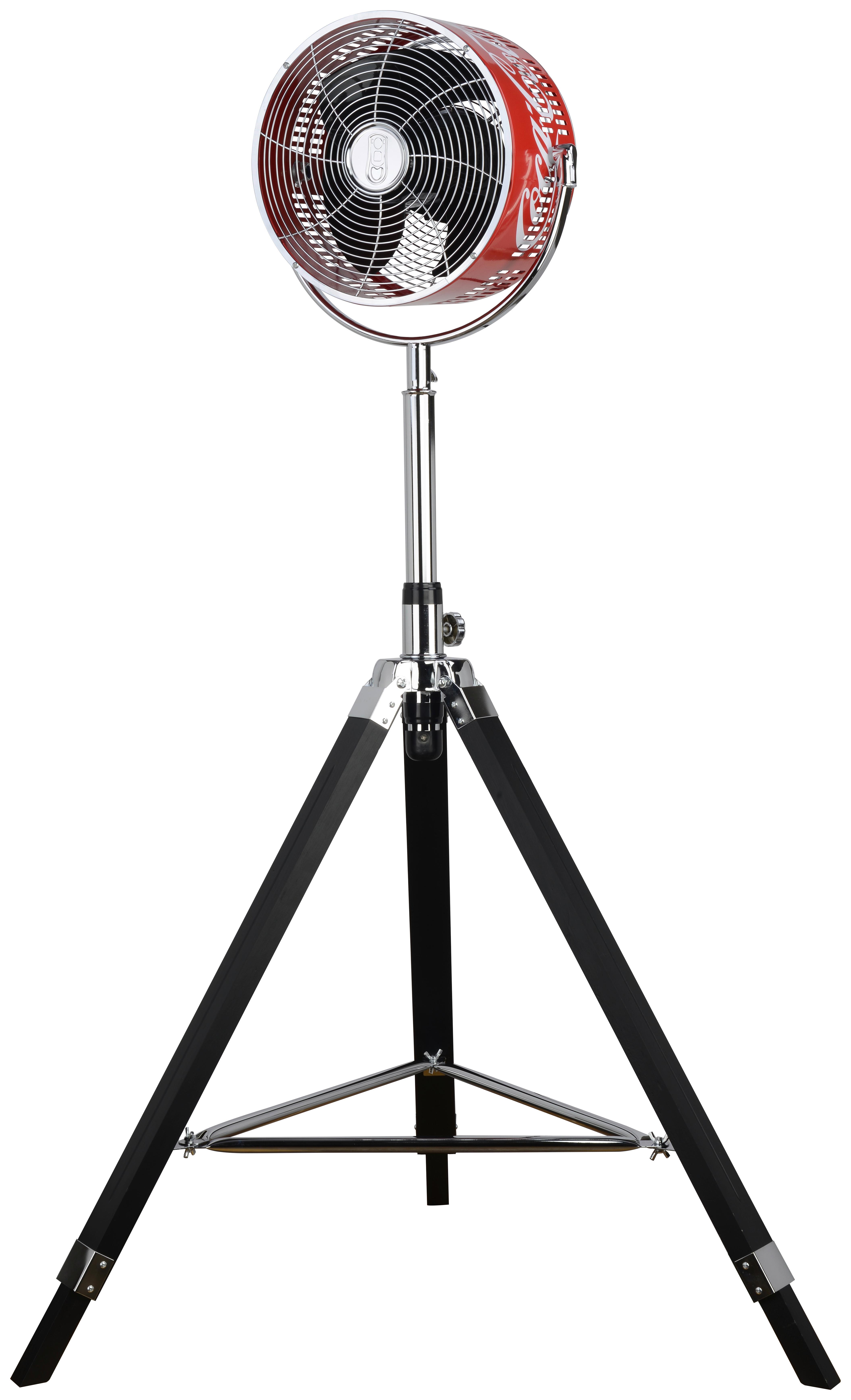 Standventilator Coolfan XL Coca Cola - Rot/Schwarz, Basics, Holz/Metall (70/70/135cm)