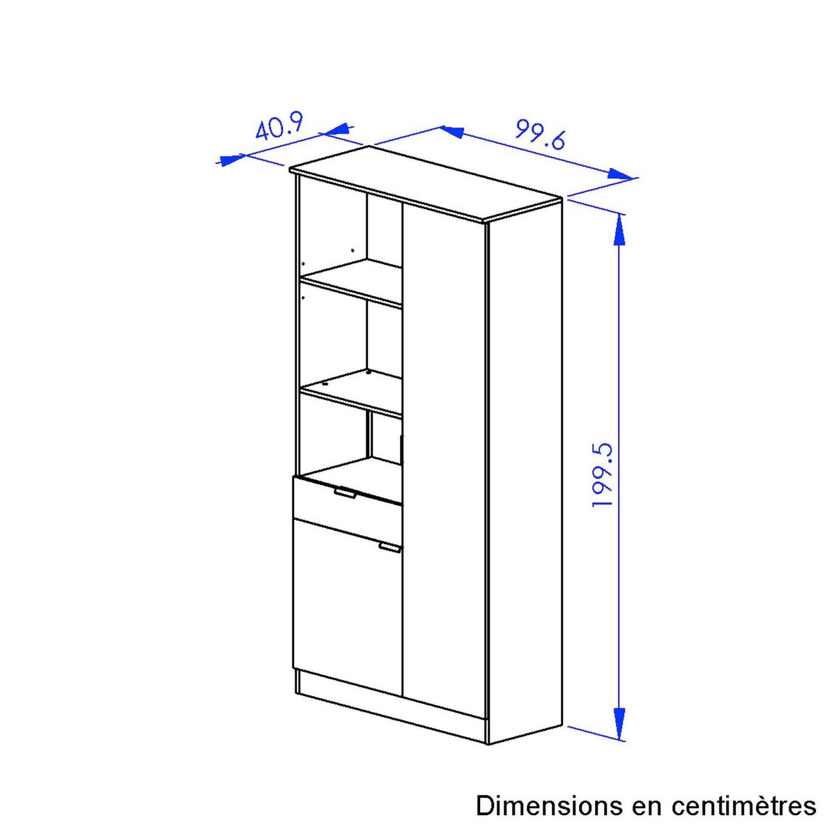 Buffet Eden Eiche Dekor/Schwarz, B: 100cm - Eichefarben/Schwarz, Basics, Holzwerkstoff (100/200/41cm) - MID.YOU