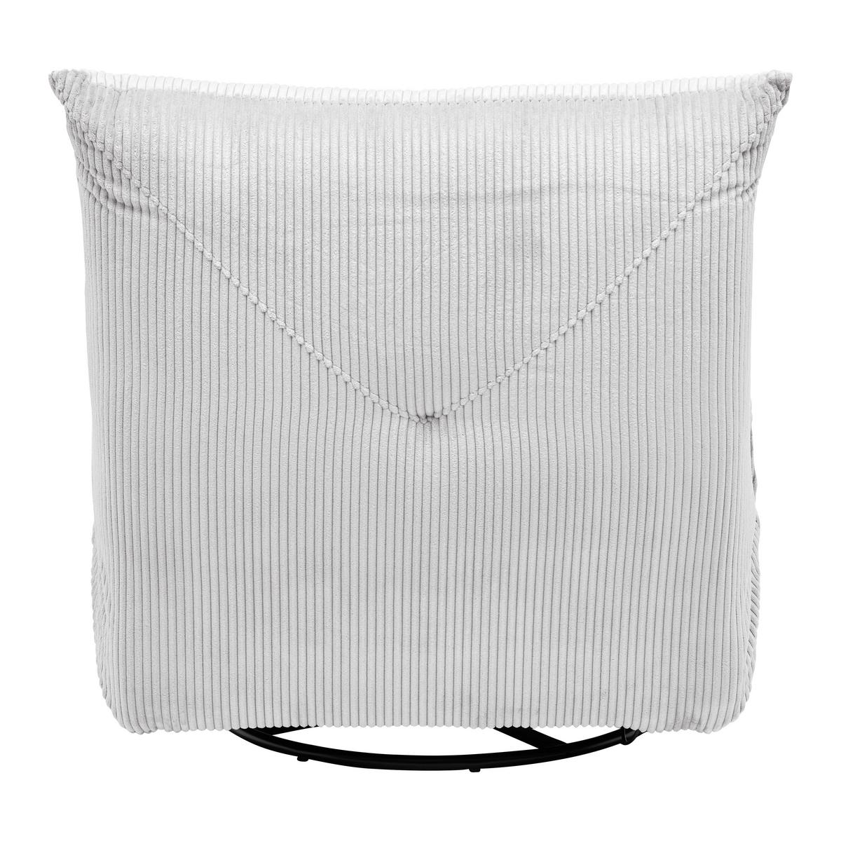 Relaxační křeslo ALURA, krémová barva - černá/krémová, Moderní, kov/dřevo (90/92/90cm) - Bessagi Home