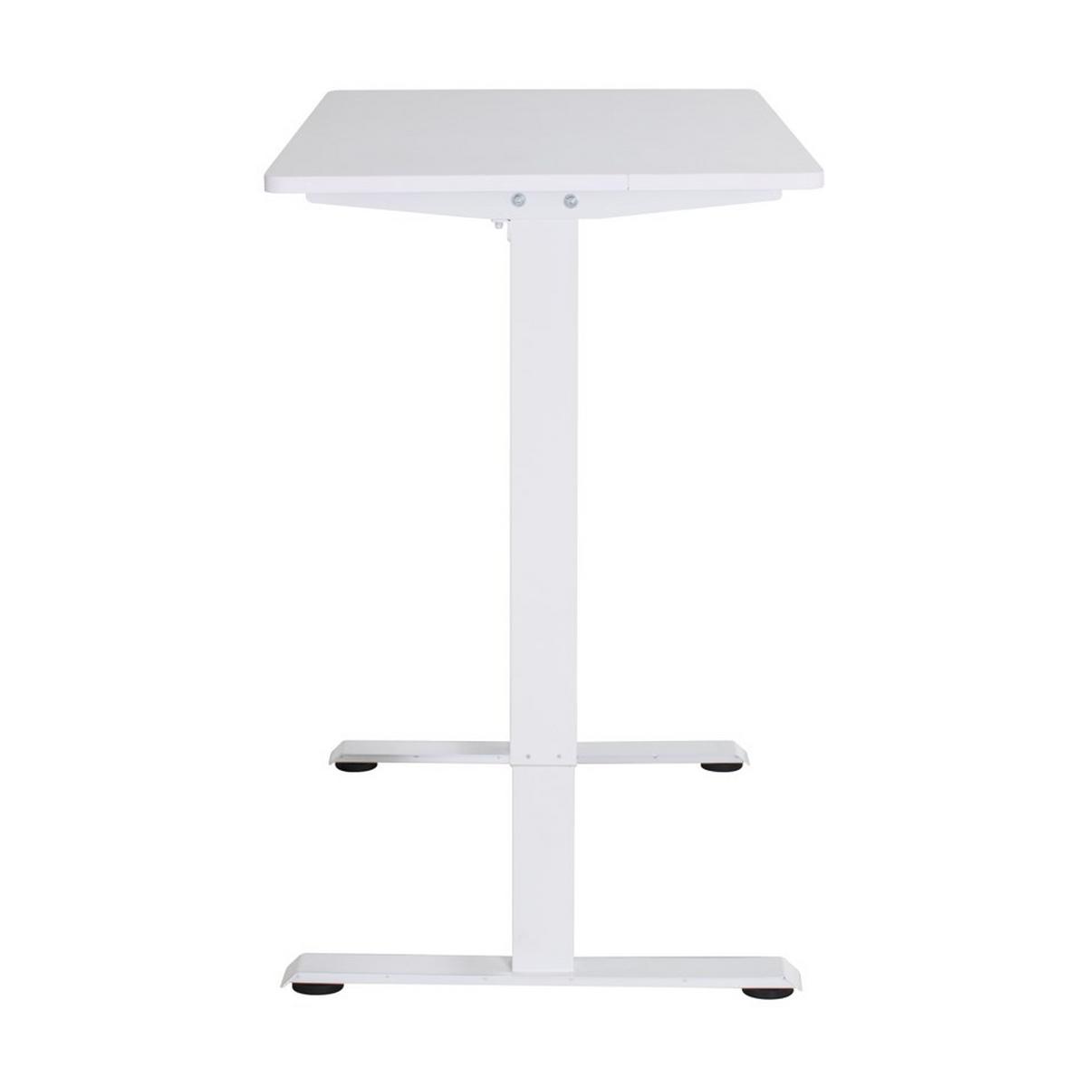 Písací stôl EMIL II - biela, Modern, kov/kompozitné drevo (120/72-118/60cm) - Mömax