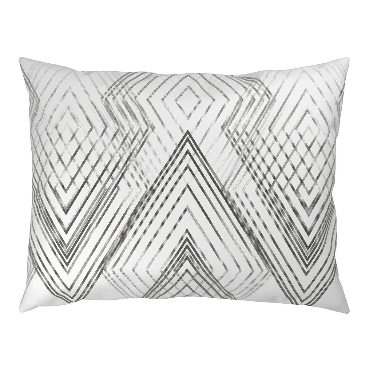 Bettwäsche Irina - Anthrazit/Weiß, MODERN, Textil - Luca Bessoni
