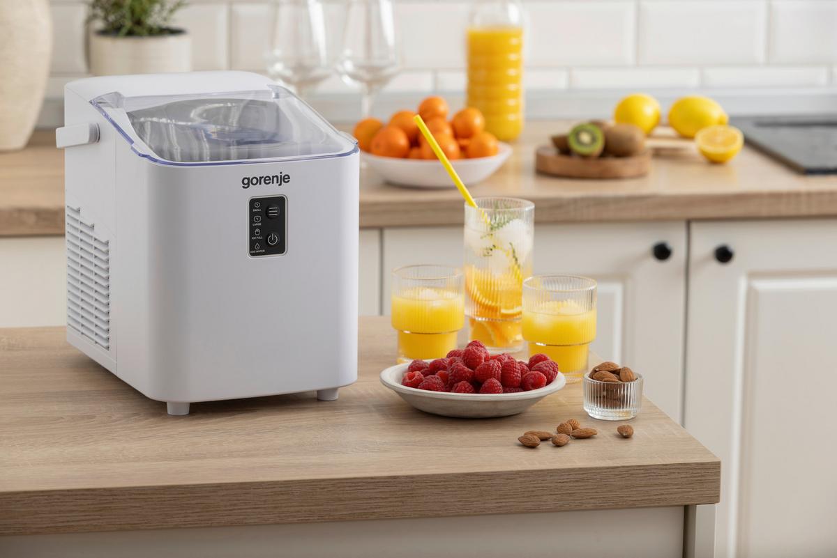 EISWÜRFELMASCHINE 120W - Weiß, Basics, Kunststoff/Metall (26,8/21,8/29cm) - Gorenje
