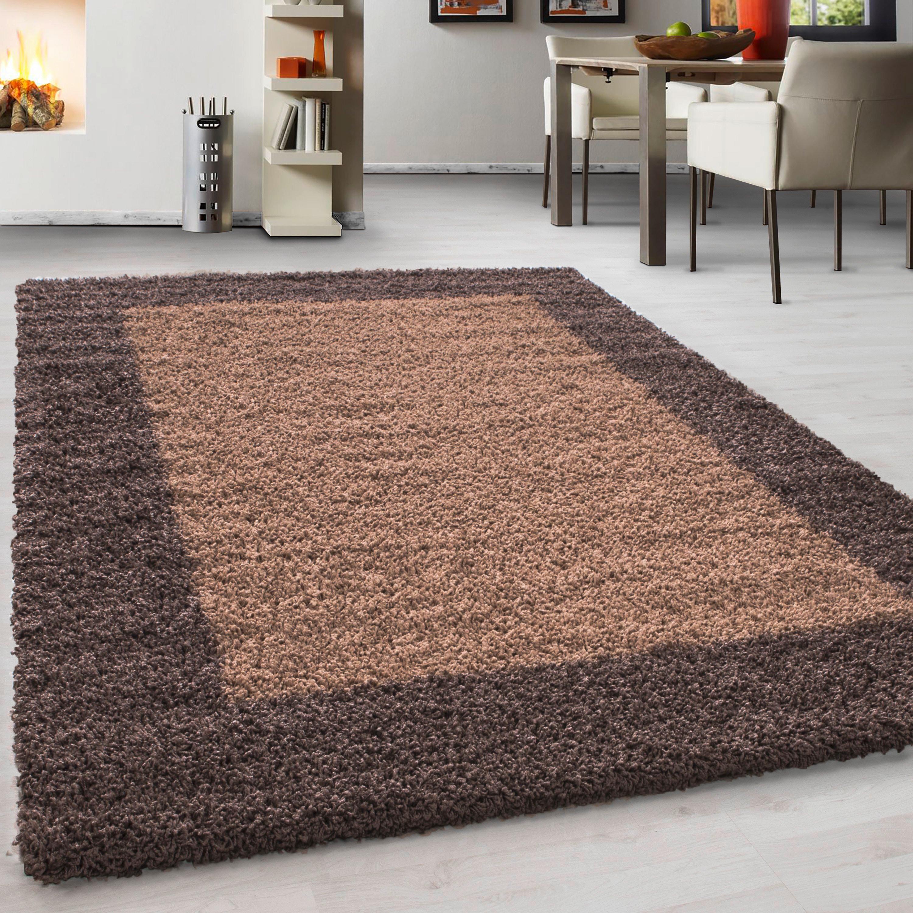 Hochflor Teppich Taupe Life 240x340 cm - Taupe, KONVENTIONELL, Textil (240/340cm) - Novel