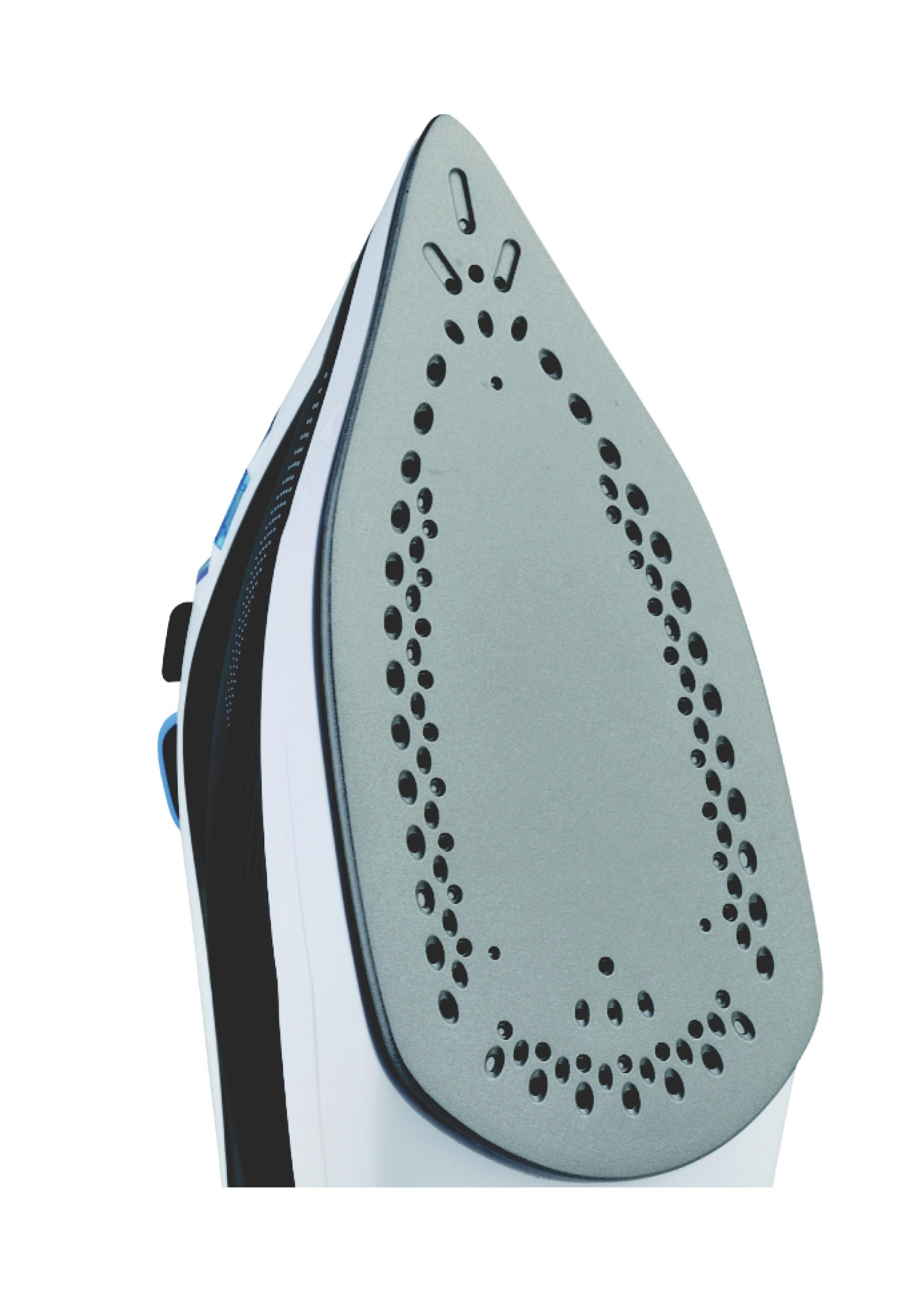 Dampfbügeleisen Blau/Weiß/ Dunkelgrau 2200 W Tropf-Stopp - Blau/Dunkelgrau, Basics, Kunststoff/Metall (28/15/12cm) - Silva Homeline