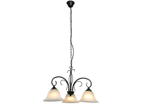 Hängeleuchte Olga - Rostfarben/Weiß, ROMANTIK / LANDHAUS, Glas/Metall (55/115cm) - James Wood Hängeleuchte Olga - Rostfarben/Weiß, ROMANTIK / LANDHAUS, Glas/Metall (55/115cm) - James Wood