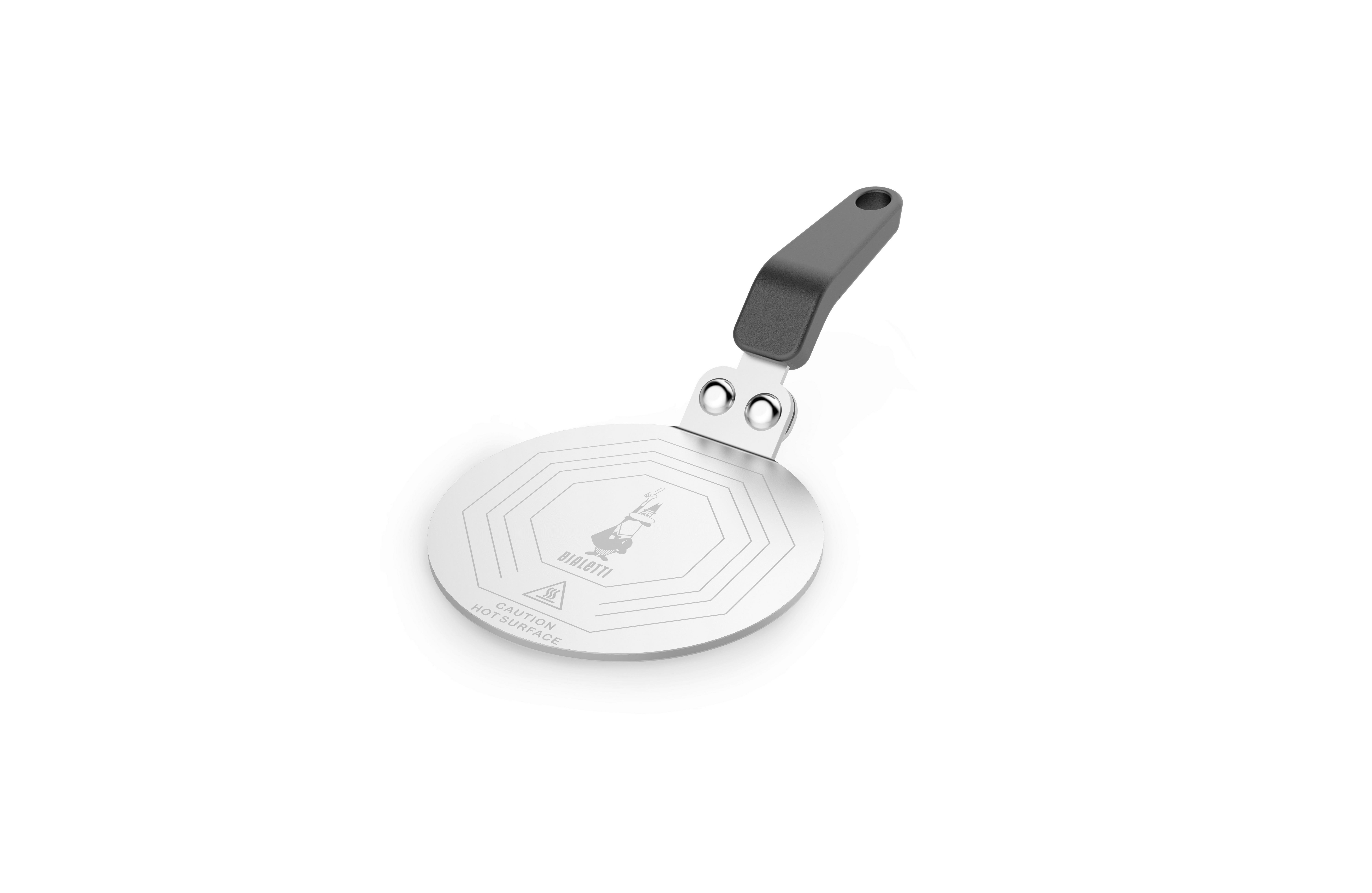 Induktionsadapterplatte Edelstahl - Edelstahlfarben, Basics, Kunststoff/Metall (25,5/13/5,5cm) - Bialetti