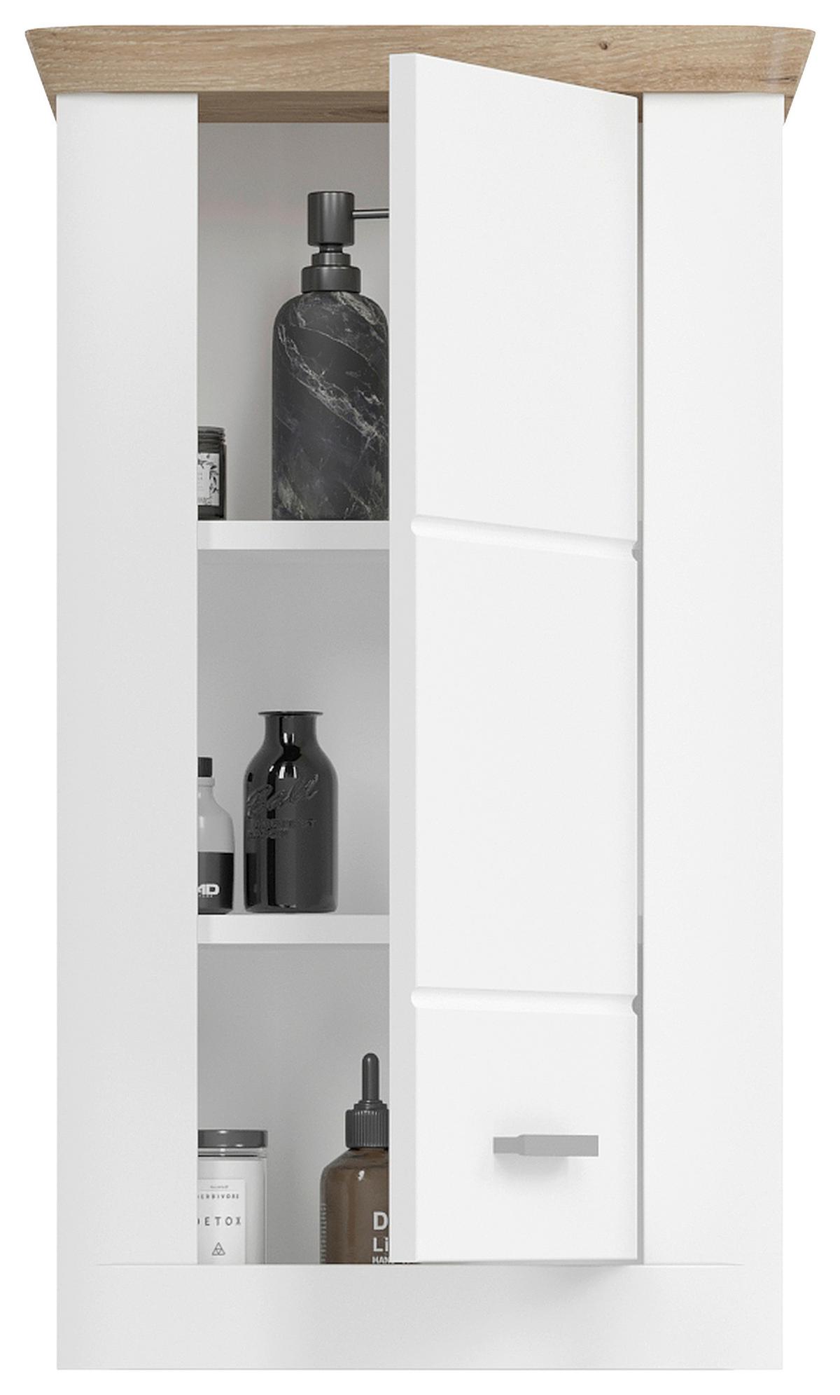 Hängeschrank Michigan - Eichefarben/Weiß, MODERN, Holzwerkstoff (45/76/20cm) - MID.YOU