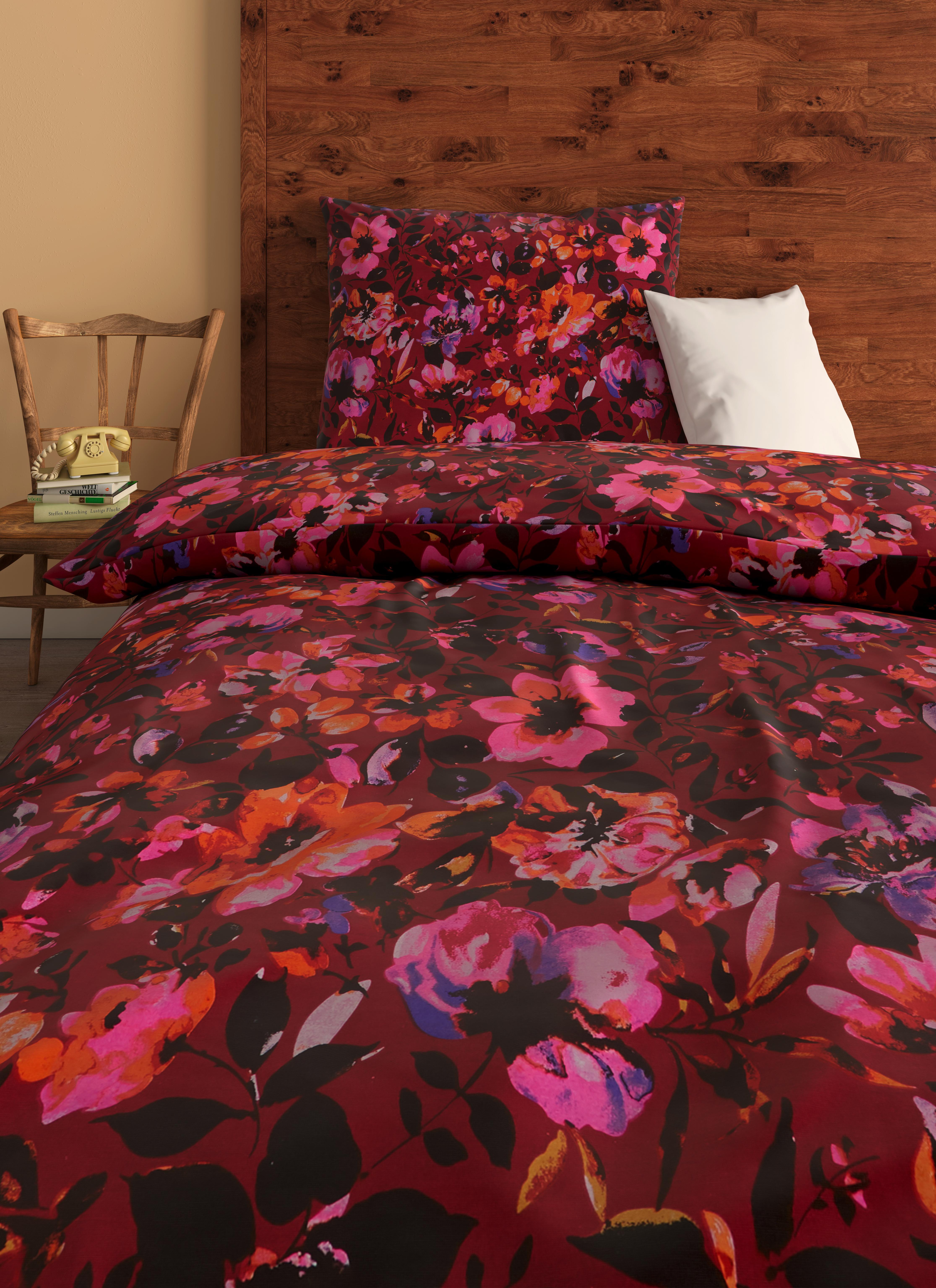 Bettwäsche Rosi - Beere, MODERN, Textil - James Wood