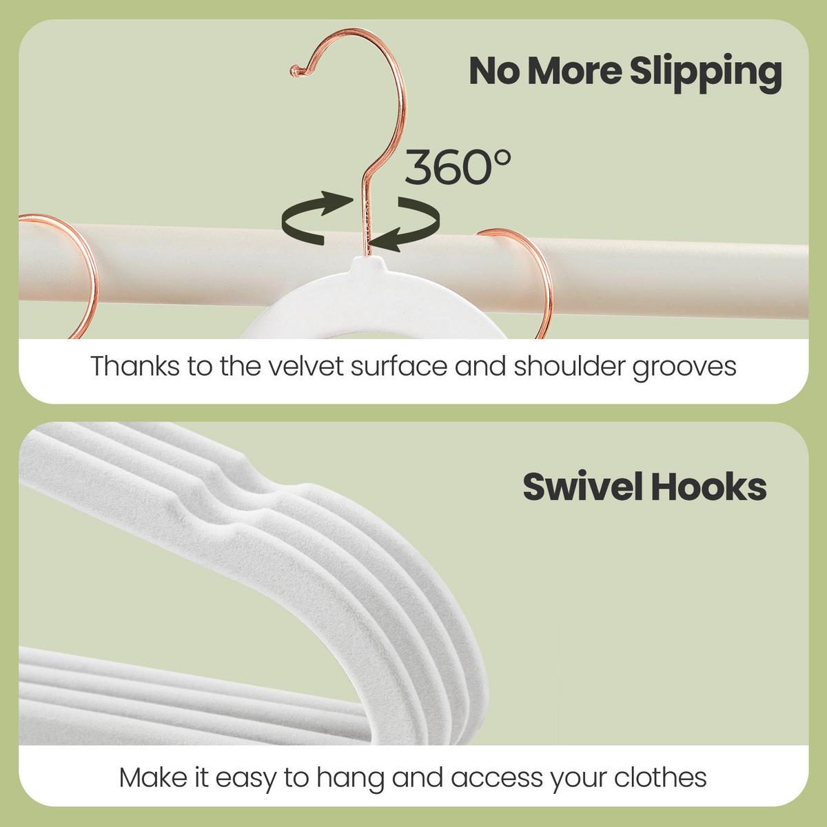 Kleiderbügel Weiß, Kupferfarben B: 42,7 cm - Weiß, Basics, Kunststoff/Metall (42,7/22/0,6cm)