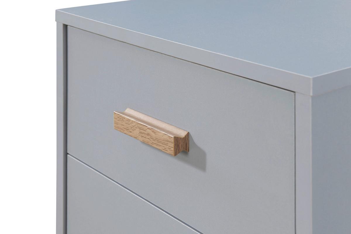 Nachttisch Melanie Grau/Eiche B:40 cm - Eichefarben/Grau, Design, Holz/Holzwerkstoff (40/55/44cm) - MID.YOU