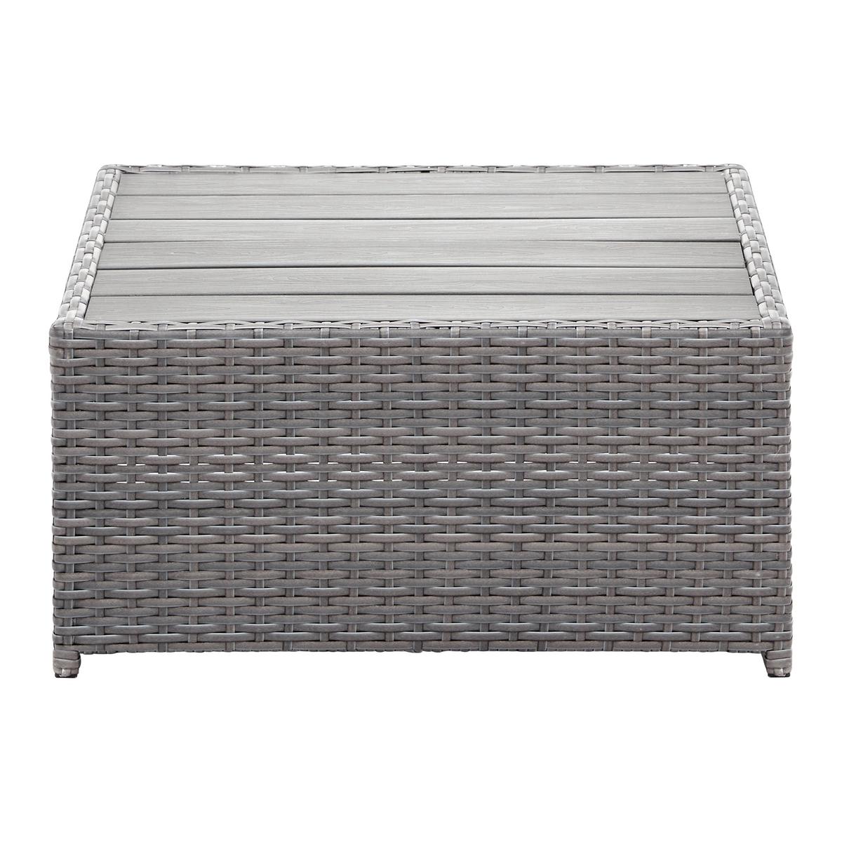 TERASOVÁ SEDACÍ SOUPRAVA CORUNA - světle šedá/tmavě šedá, Moderní, kov/textil - Modern Living