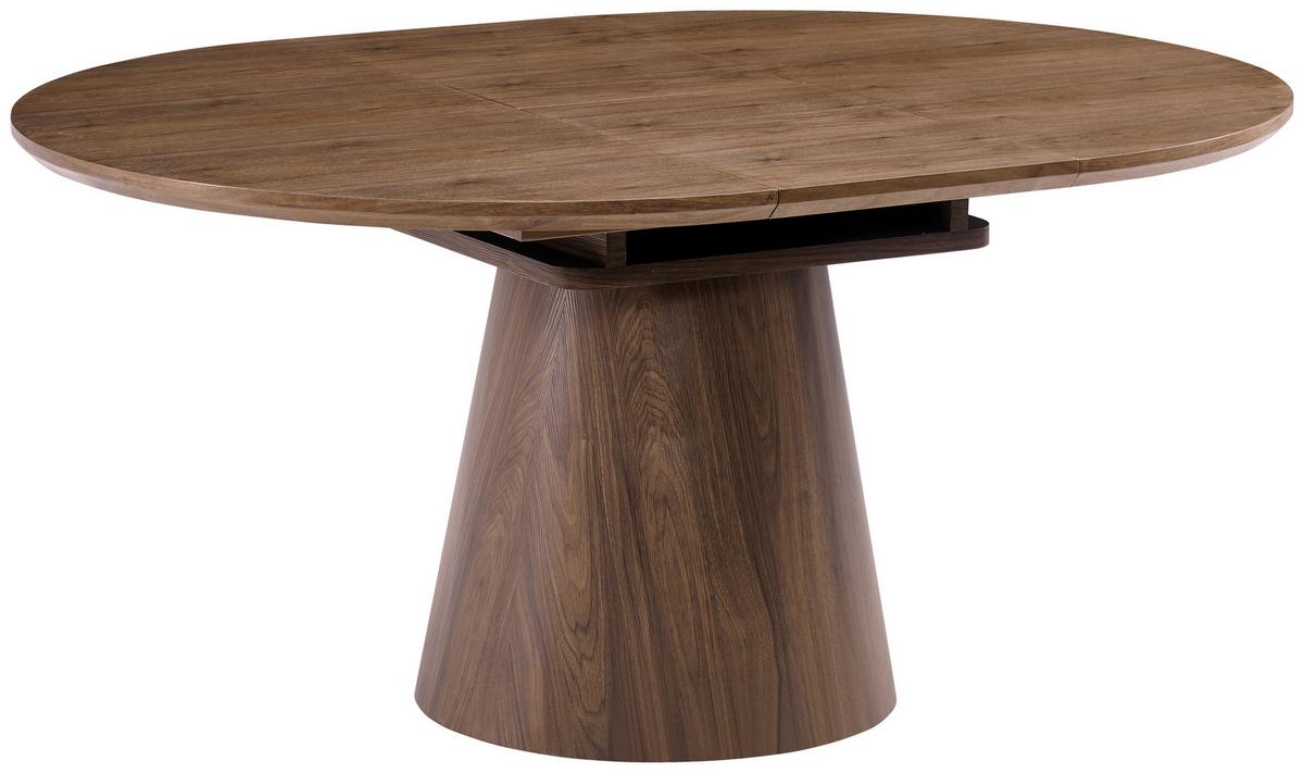 Esstisch Sundsvall Walnussfarben L: 120-160 cm - Walnussfarben, MODERN, Holz/Holzwerkstoff (120/160/120/76cm) - P & B