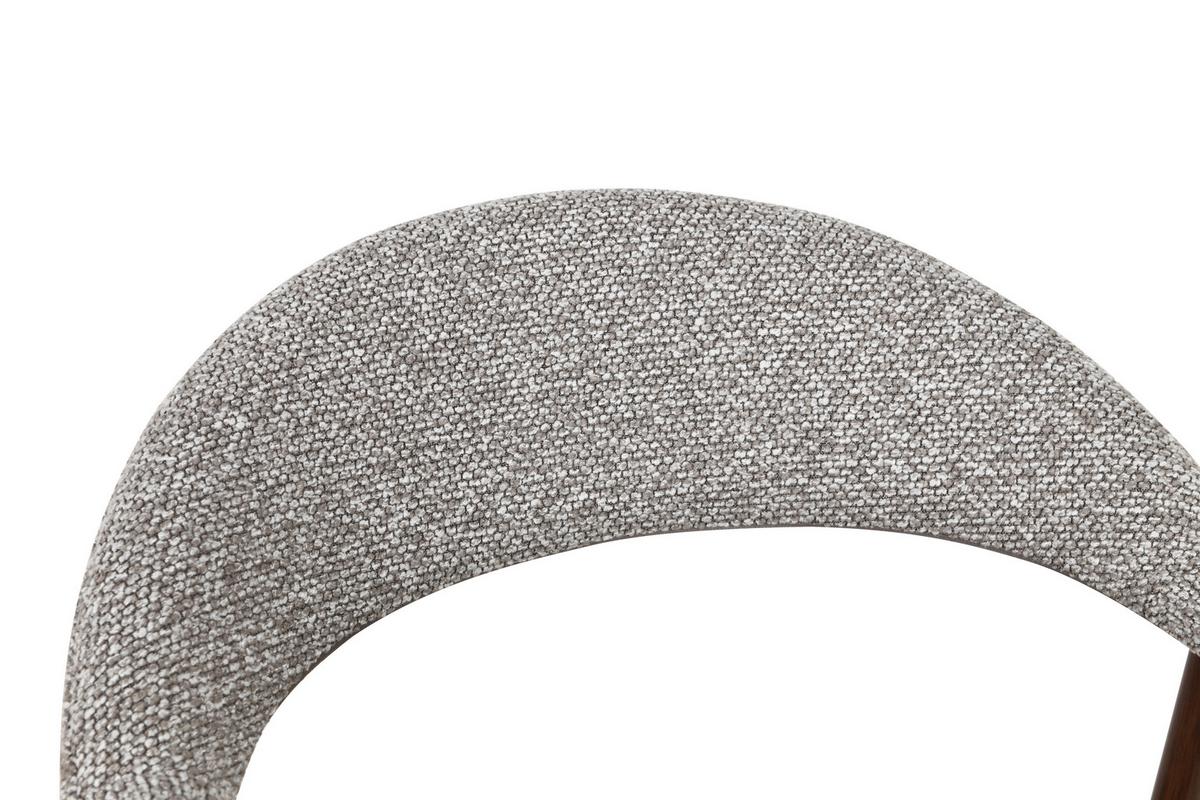 Armlehnstuhl Linea Taupe B: 59 cm - Taupe/Walnussfarben, Basics, Holz/Textil (59/75/62cm) - Livetastic