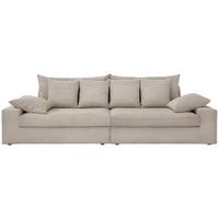 Viersitzer-sofa Avellino Beige B: 308 Cm - Beige/Schwarz, MODERN, Textil (308/80/140cm) - Livetastic