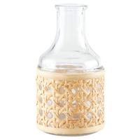 Dekorační láhev Wien, V: 13cm - čiré/přírodní barvy, Basics, přírodní materiály/sklo (7/13cm) - Modern Living