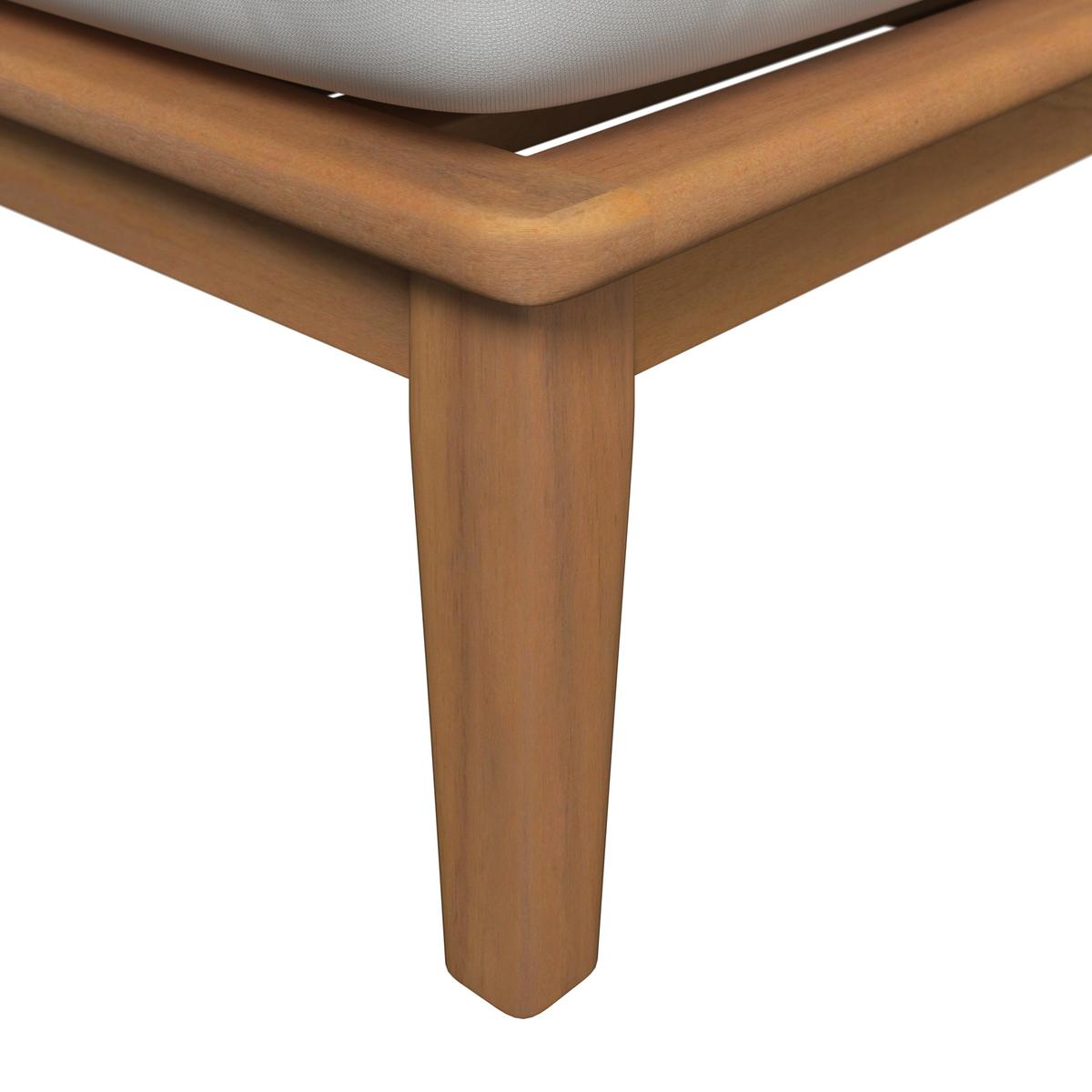 Loungegarnitur Tahiti - Beige/Akaziefarben, MODERN, Holz/Textil (246/246cm) - Beldano