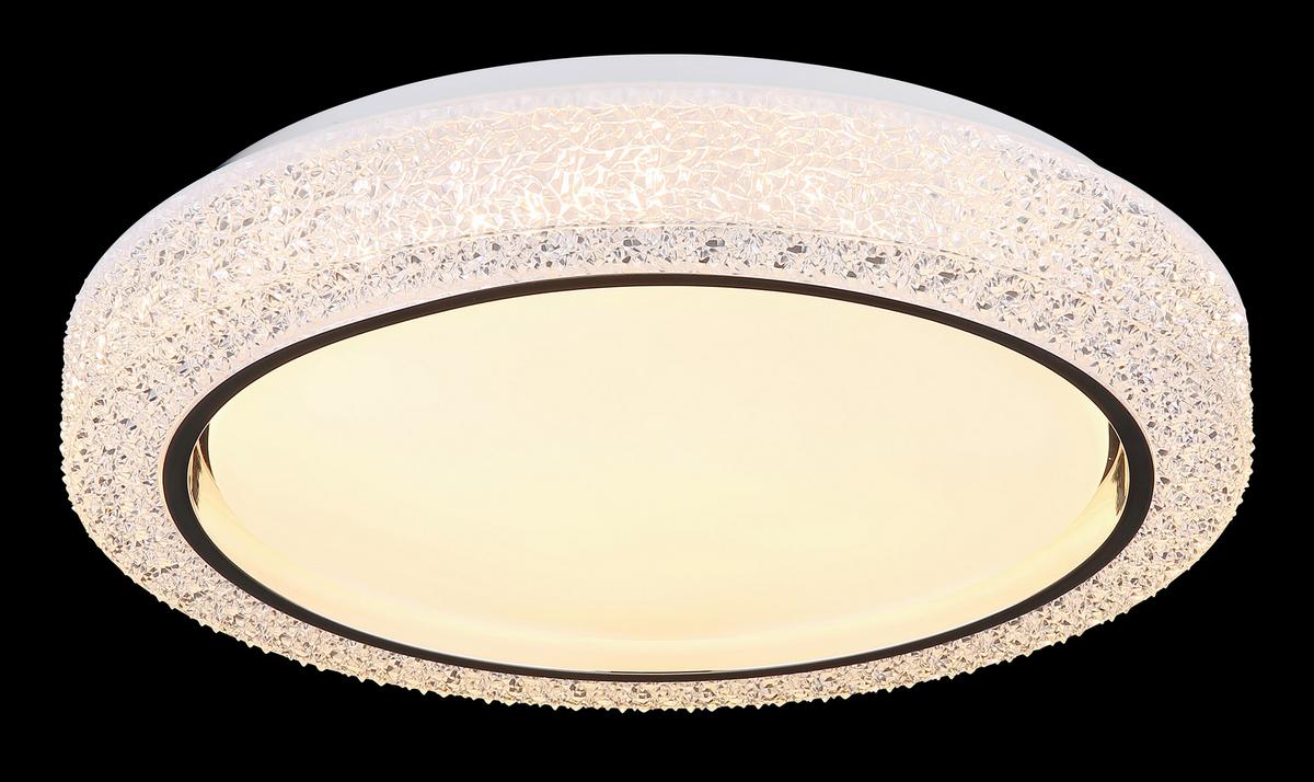 Led-deckenleuchte 41265 - Klar/Chromfarben, KONVENTIONELL, Kunststoff/Metall (40/8cm) - Globo