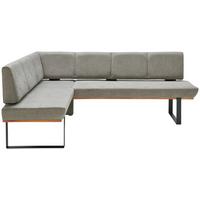 Eckbank Dunkelgrau/Schwarz Tristan 175x225 cm - Schwarz/Grau, MODERN, Holz/Textil (175/225cm) - James Wood