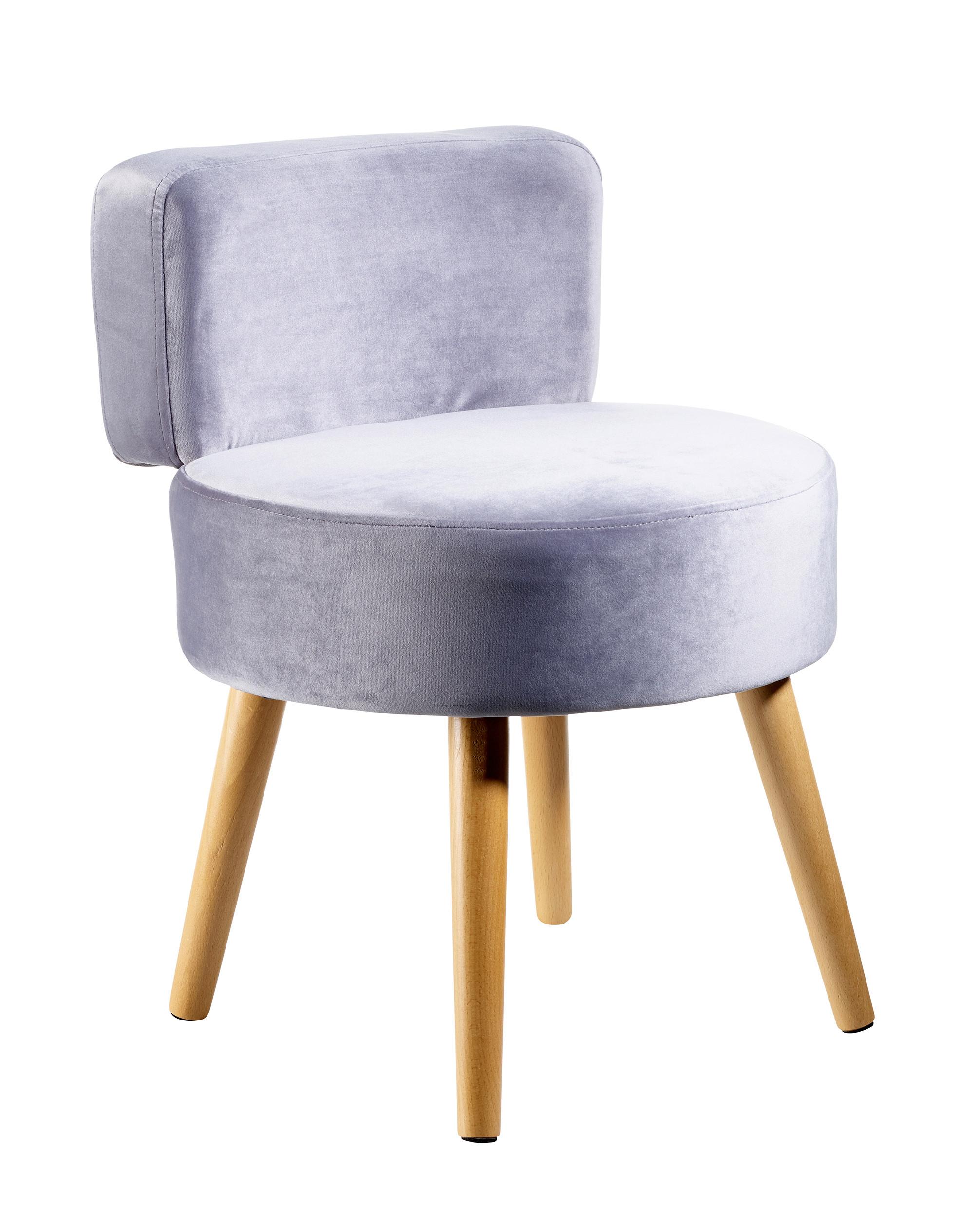 Sessel Milo - Grau, Design, Textil (44/58/44cm) - Echtwerk