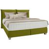 Postel boxspring Fog 180x200cm,olivová - barvy stříbra/olivově zelená, Lifestyle, textil/plast (180/200cm) - Premium Living