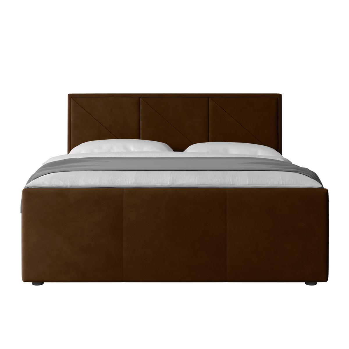 Boxspringbett mit Bettkasten Bologna 180x200 cm Braun - Schwarz/Braun, MODERN, Karton/Holzwerkstoff (180/200cm) - MID.YOU