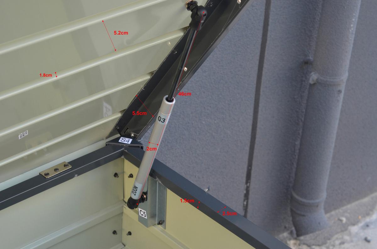 Kissenbox Robus - Anthrazit, MODERN, Metall (165/63/71cm) - Beldano