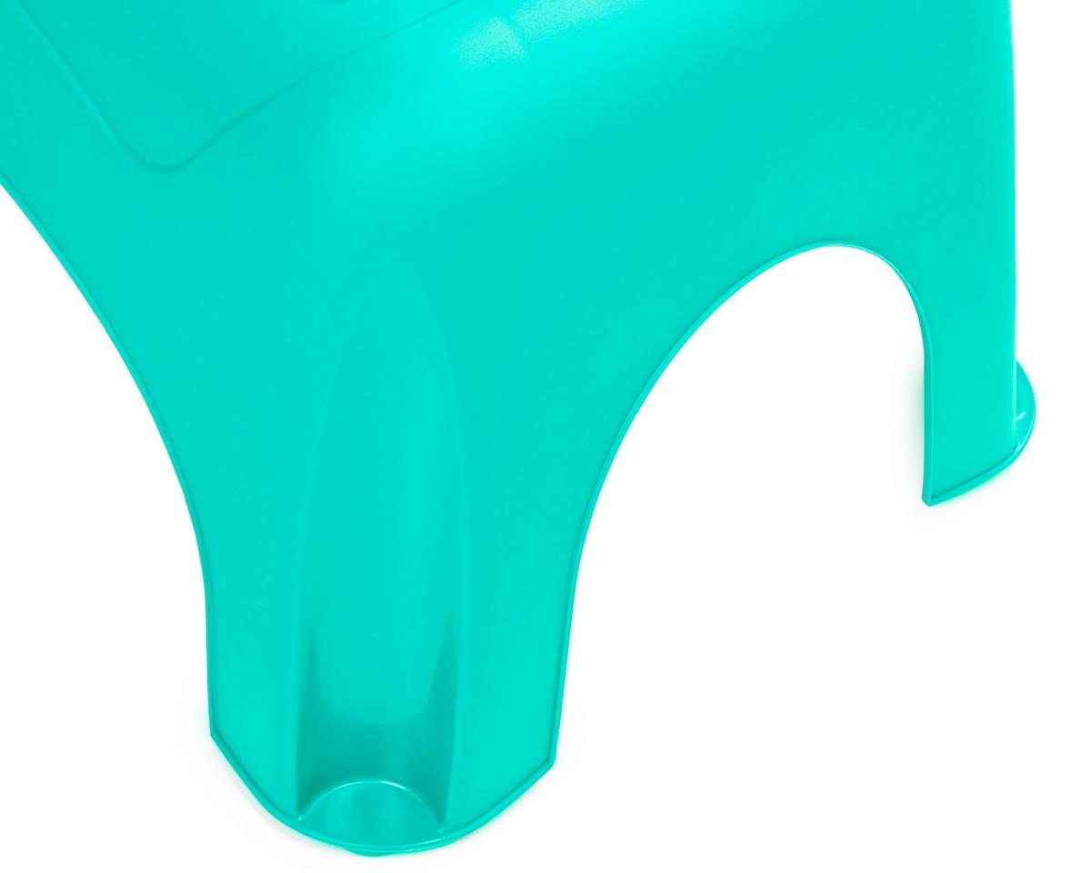 Tritthocker Misty Kunststoff Türkis H: 23,5 Cm Rutschfest - Türkis, Basics, Kunststoff (44/23,5/31cm)