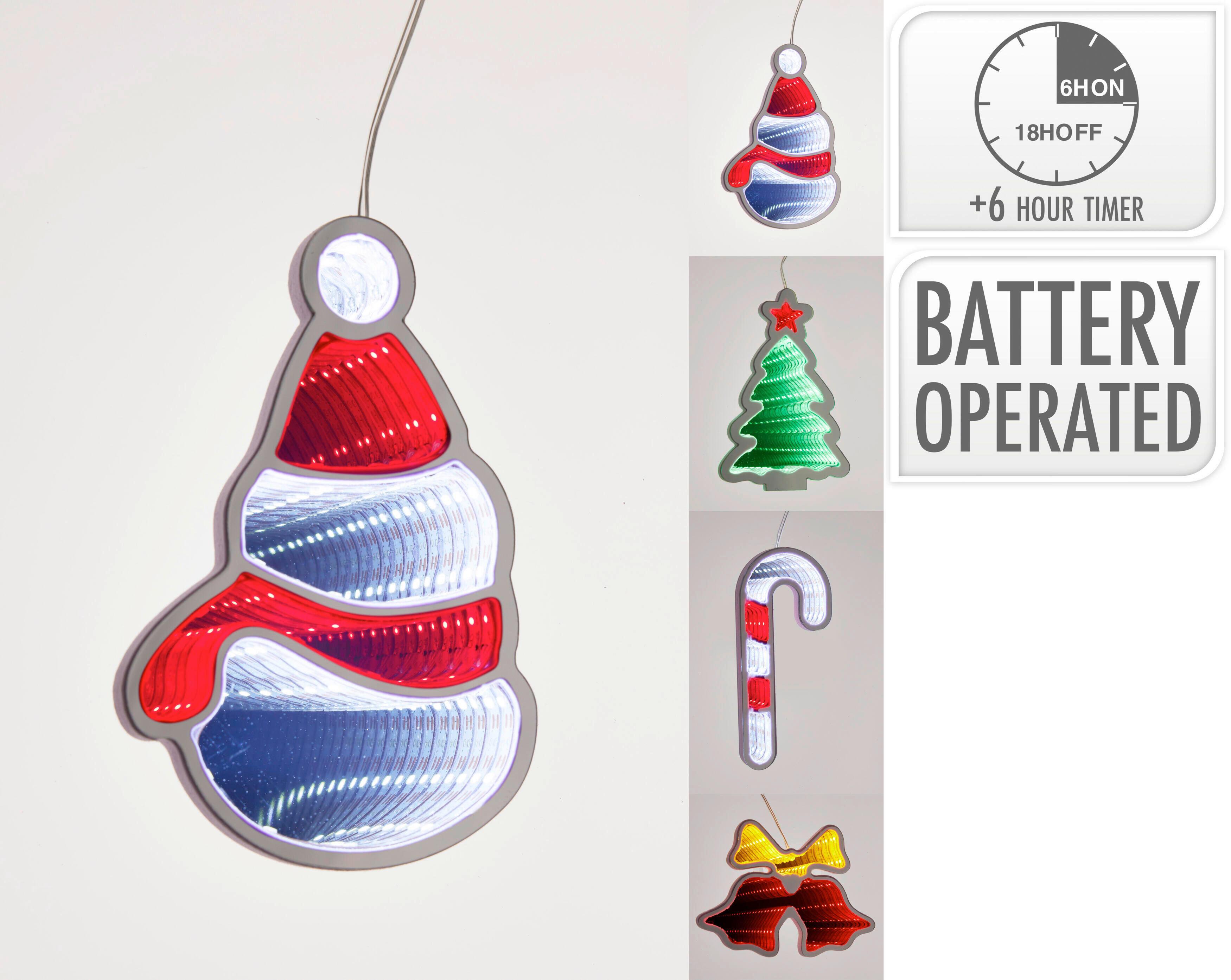 Spiegelleuchte, LED AXT200040 - Multicolor, Basics, Kunststoff (11.8/3.5cm) - X-Mas