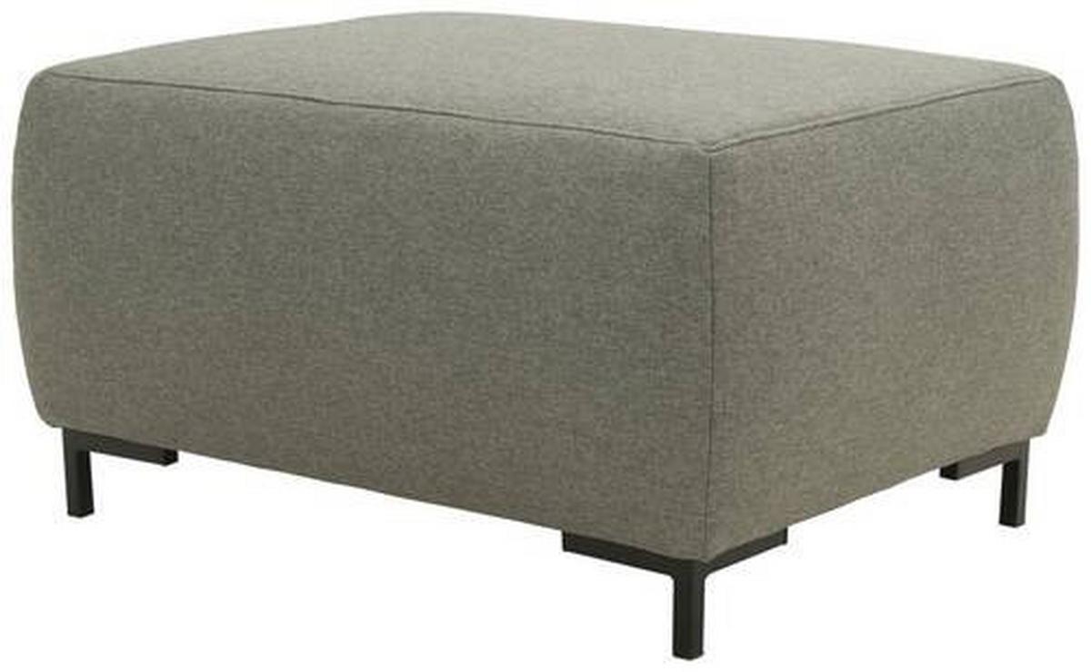 Hocker Looks Vi - Graubraun/Schwarz, Design, Textil (88/44/68cm) - LOOKS by W.Joop