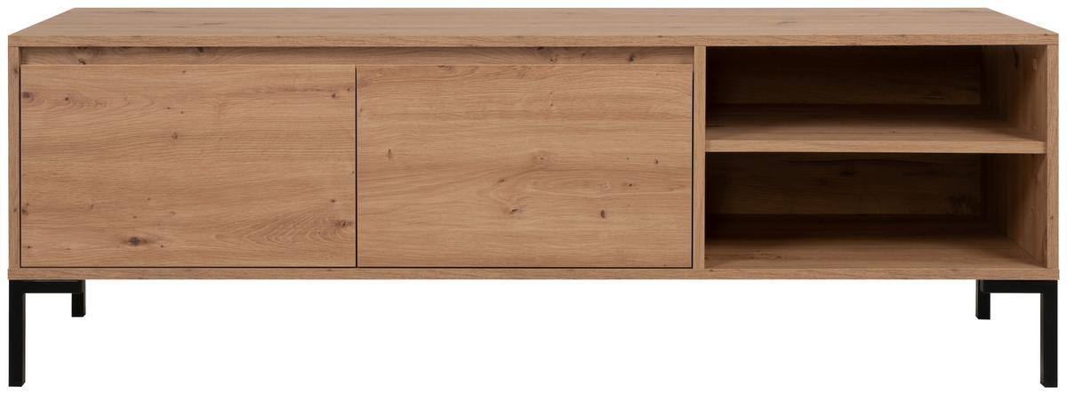 Tv-lowboard Korsika 150 Cm Eiche Artisan Dekor - Anthrazit/Eiche Artisan, Design, Holzwerkstoff (150/49/40cm) - MID.YOU