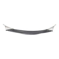 Hängematte Lamia Grau Schwarz Weiß B: 120 cm - Schwarz/Weiß, MODERN, Holz/Kunststoff (120/200cm) - MID.YOU