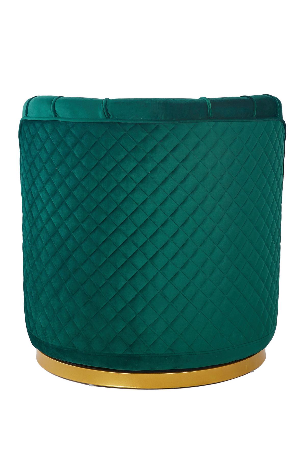 Sessel Grün B: 68 Cm - Goldfarben/Grün, MODERN, Textil (68/77/57cm) - Livetastic