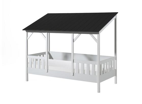 Kinder-/Juniorbett Housebed 90x200 cm Weiß - Schwarz/Weiß, MODERN, Holz/Holzwerkstoff (90/200cm) - Livetastic Kinder-/Juniorbett Housebed 90x200 cm Weiß - Schwarz/Weiß, MODERN, Holz/Holzwerkstoff (90/200cm) - Livetastic