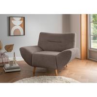 Sessel Drago, Taupe B: 111 Cm - Taupe/Wildeiche, KONVENTIONELL, Textil (111/81/90cm) - MID.YOU