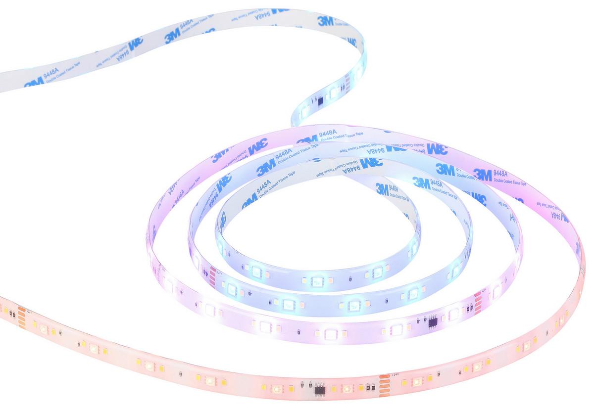 Led-streifen Farbwechsler L: 5 M Fernbedienung - Weiß, MODERN, Kunststoff (500cm) - Luca Bessoni