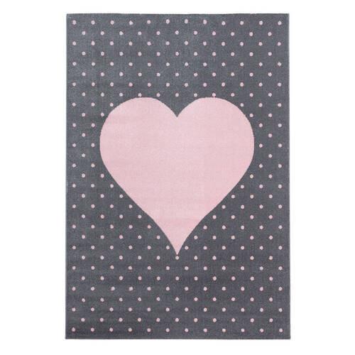 Detský koberec SRDCE 200x290cm - pink, Trend, textil (200/290cm) - Ben'n'jen