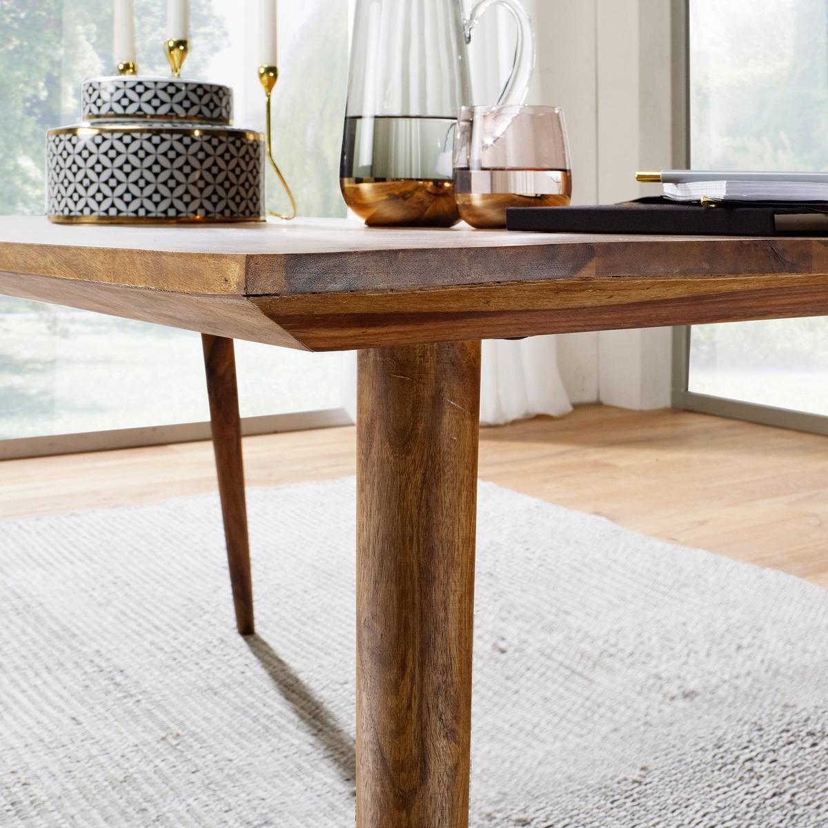 Esstisch Echtholz Repa LxB: 120x60 cm Sheesham - Sheeshamfarben, Design, Holz (120/76/60cm) - MID.YOU