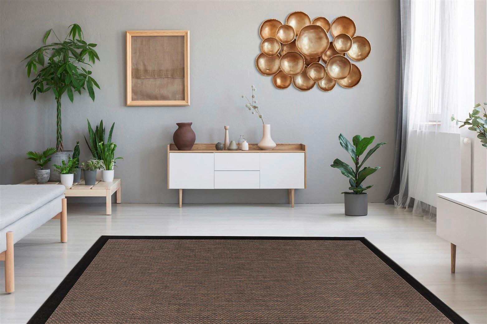 Flachwebteppich Splash 100 Braun/Grau, 120x170 cm - Braun/Grau, KONVENTIONELL, Textil (120/170cm)