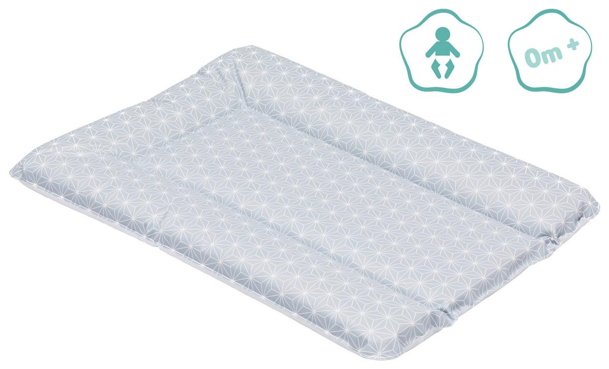 Wickelauflage Kunststoff Grau Mit Stern Design - Grau, LIFESTYLE, Kunststoff (70/53/4cm) - Fillikid