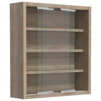 Hängevitrine Agisa S B: 37 Cm Eiche Dekor - Sonoma Eiche, MODERN, Glas/Holzwerkstoff (37/40/10cm) - MID.YOU