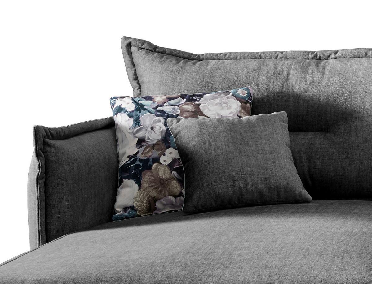 Ecksofa Lava Grau S: 180/255 cm - Türkis/Schwarz, MODERN, Textil (180/255cm) - Livetastic