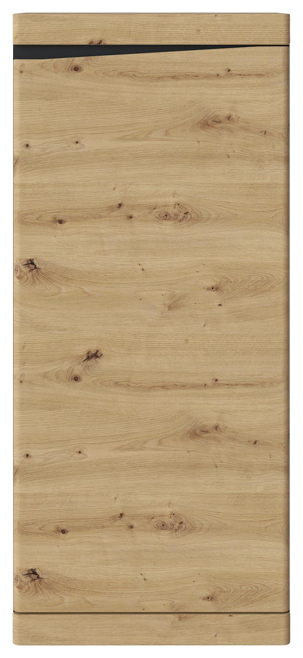 Kommode Turino B: 54 Cm - Anthrazit/Eiche Artisan, Trend, Holzwerkstoff (54/122,8/39,9cm)