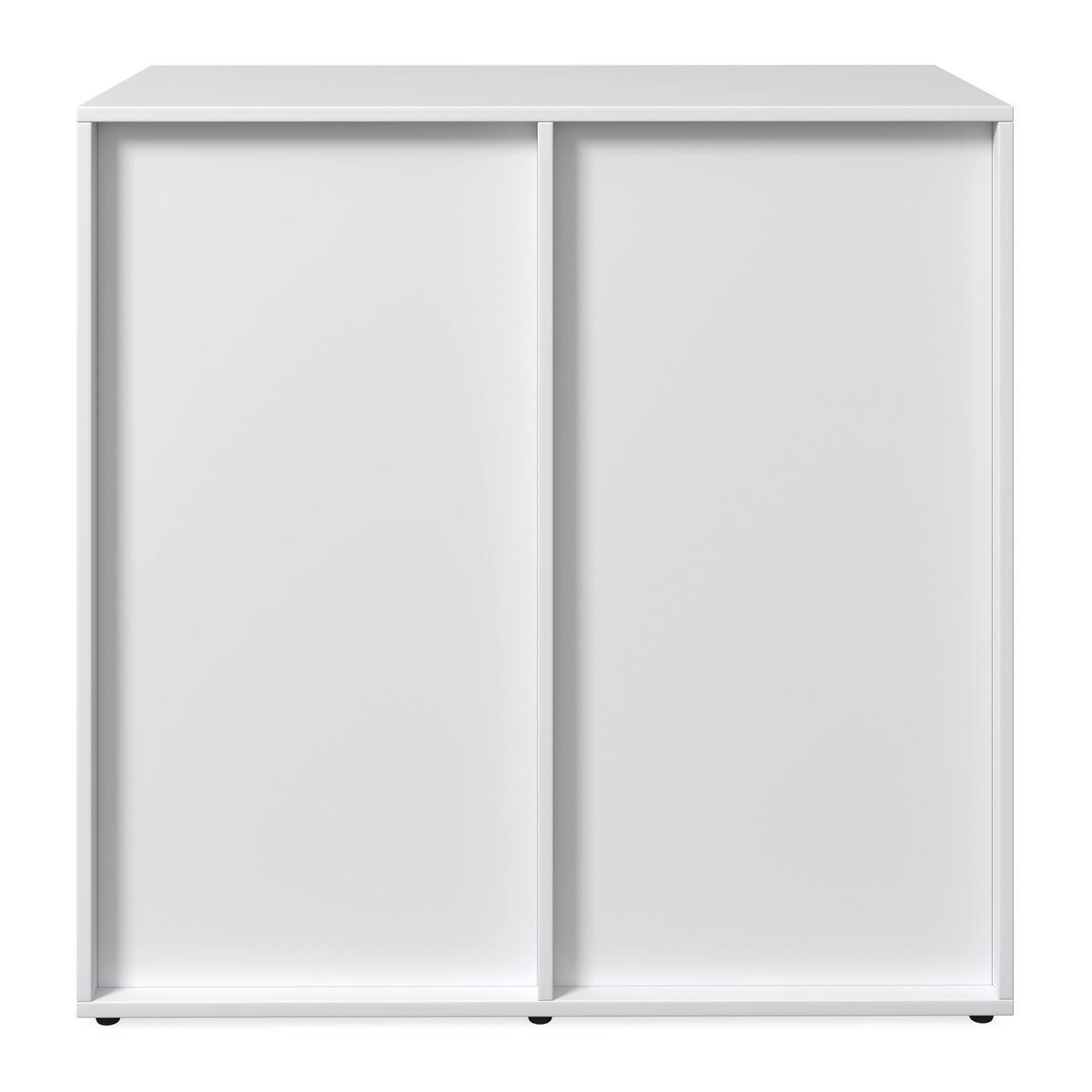 Komoda MICK - hnedá/čierna, Modern, kompozitné drevo/plast (80/79/40cm) - Modern Living