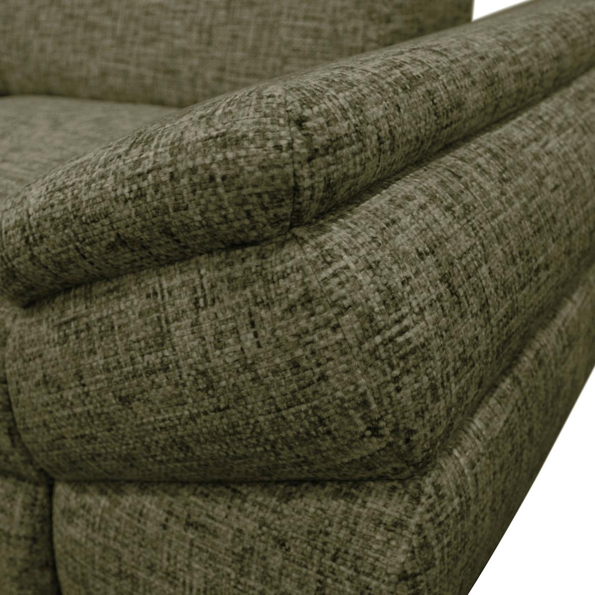 Ecksofa Imo Grün 201x274 cm - Schwarz/Grün, Design, Textil (201/274cm) - MID.YOU