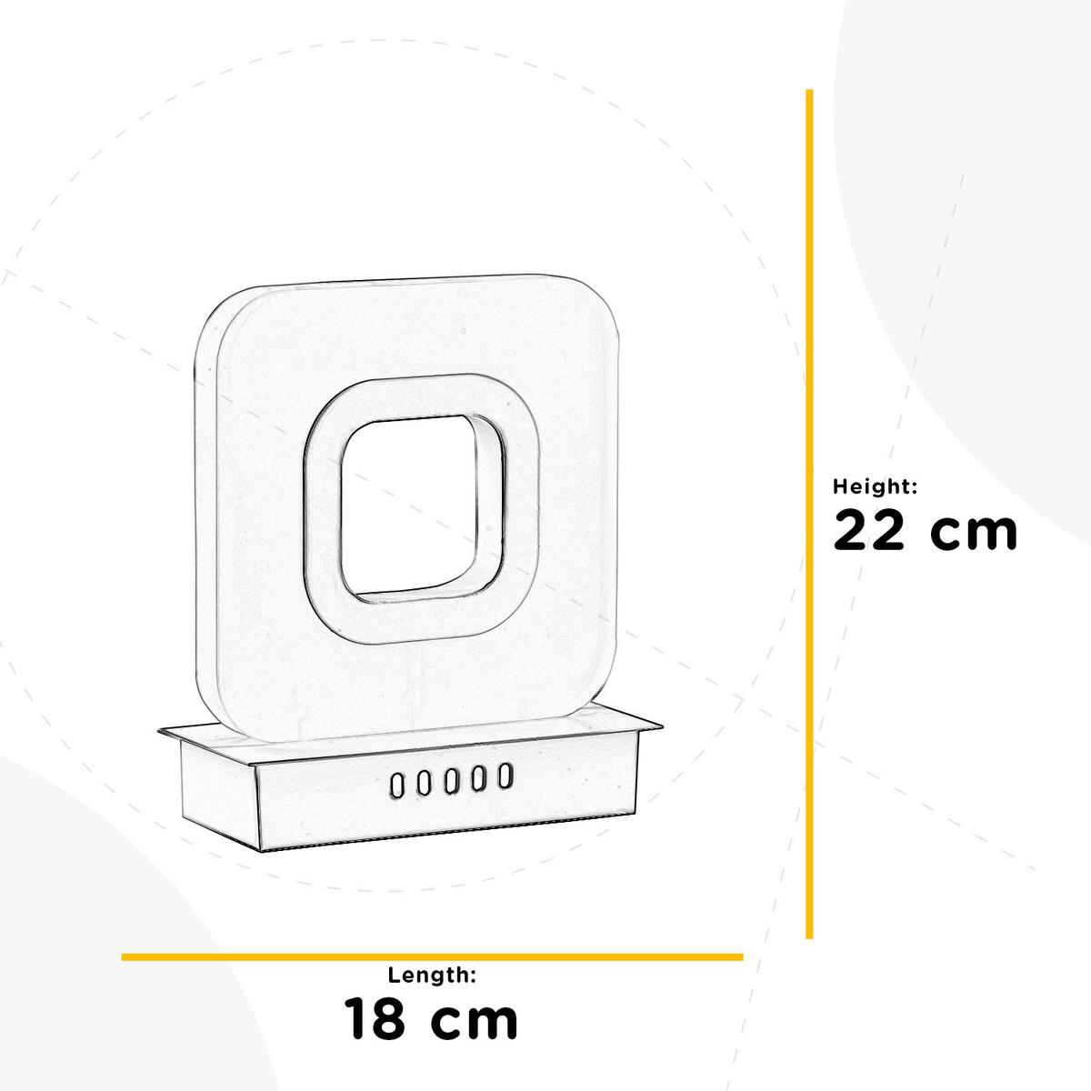 LED-Tischleuchte Bianco Weiß Hg L: 18 cm - Weiß Hochglanz/Weiß, Design, Kunststoff/Metall (18/10/22cm)